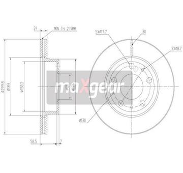 Brzdový kotouč MAXGEAR 19-0799