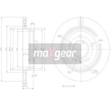 Brzdový kotouč MAXGEAR 19-0800