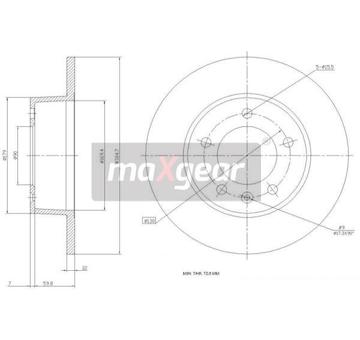 Brzdový kotouč MAXGEAR 19-0815