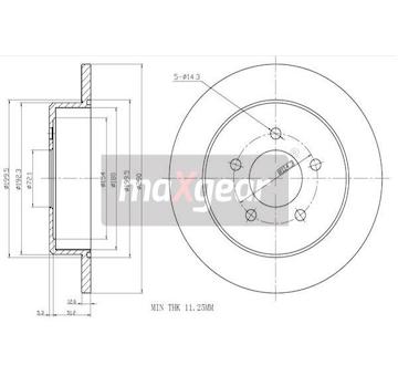 Brzdový kotouč MAXGEAR 19-0912MAX