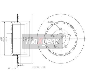 Brzdový kotouč MAXGEAR 19-0914