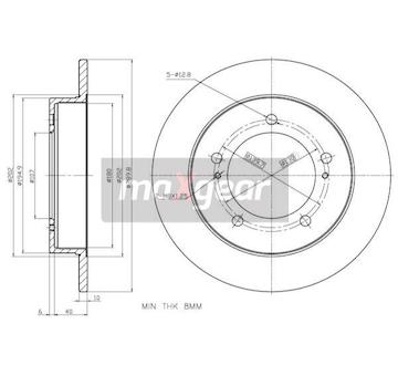 Brzdový kotouč MAXGEAR 19-0919