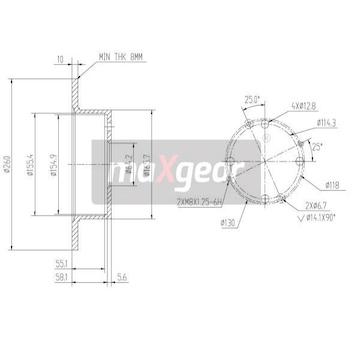 Brzdový kotouč MAXGEAR 19-0920