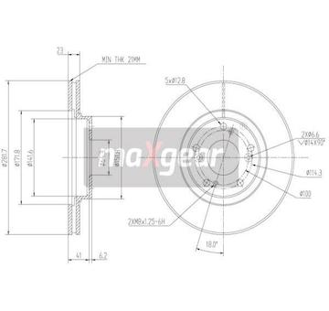 Brzdový kotouč MAXGEAR 19-0925