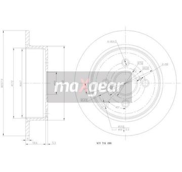 Brzdový kotouč MAXGEAR 19-0962