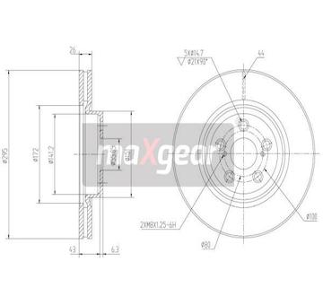 Brzdový kotouč MAXGEAR 19-0969