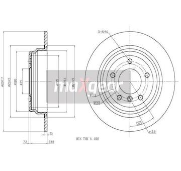 Brzdový kotouč MAXGEAR 19-0987