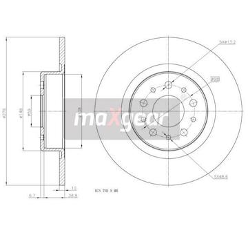 Brzdový kotouč MAXGEAR 19-0992