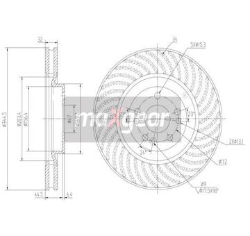Brzdový kotouč MAXGEAR 19-1014