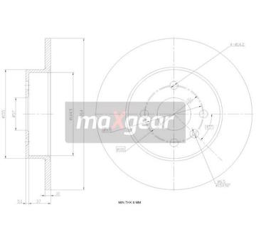 Brzdový kotouč MAXGEAR 19-1020