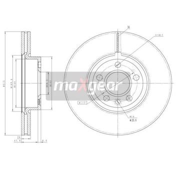 Brzdový kotouč MAXGEAR 19-1024