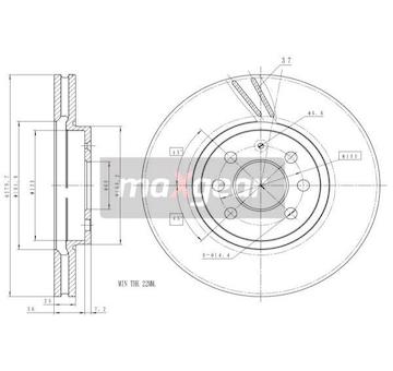 Brzdový kotouč MAXGEAR 19-1065