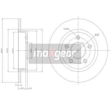 Brzdový kotouč MAXGEAR 19-1226