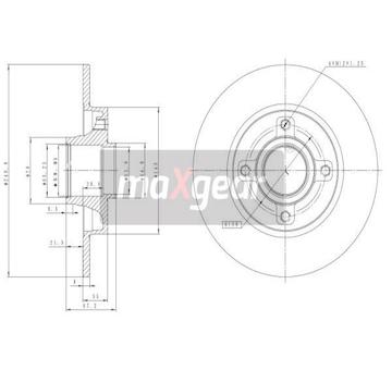 Brzdový kotouč MAXGEAR 19-1277