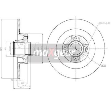 Brzdový kotouč MAXGEAR 19-1279