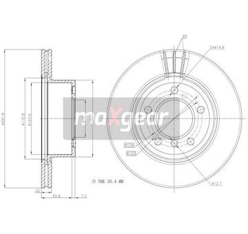 Brzdový kotouč MAXGEAR 19-1310