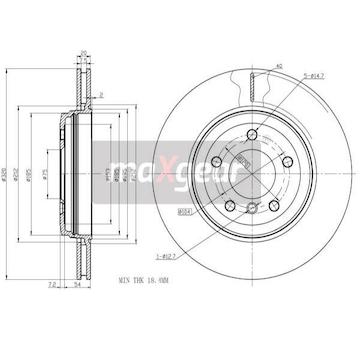 Brzdový kotouč MAXGEAR 19-1311