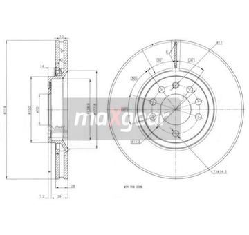 Brzdový kotouč MAXGEAR 19-1318