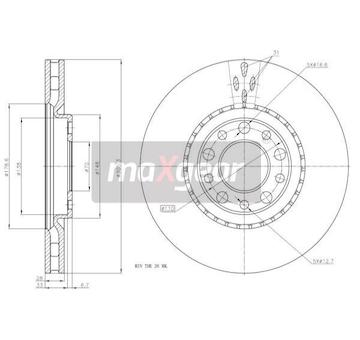Brzdový kotouč MAXGEAR 19-1325