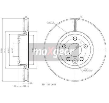 Brzdový kotouč MAXGEAR 19-1332