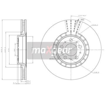 Brzdový kotouč MAXGEAR 19-1835