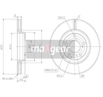 Brzdový kotouč MAXGEAR 19-1868