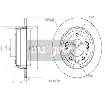Brzdový kotouč MAXGEAR 19-1879
