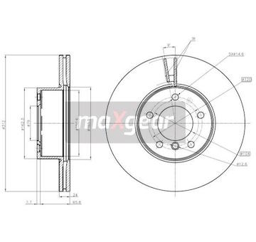 Brzdový kotouč MAXGEAR 19-1941
