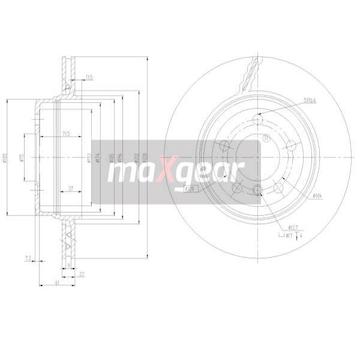 Brzdový kotouč MAXGEAR 19-1949