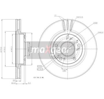 Brzdový kotouč MAXGEAR 19-1951
