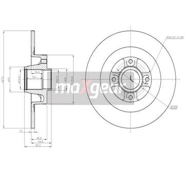 Brzdový kotouč MAXGEAR 19-1968