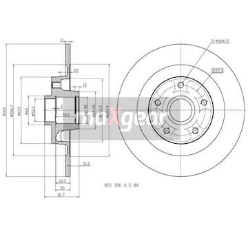 Brzdový kotouč MAXGEAR 19-1976