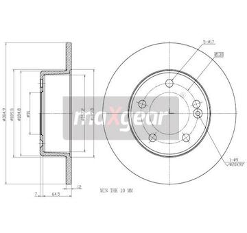 Brzdový kotouč MAXGEAR 19-2011