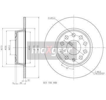 Brzdový kotouč MAXGEAR 19-2018