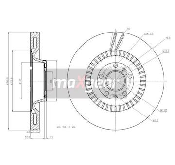 Brzdový kotouč MAXGEAR 19-2020