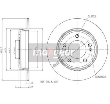 Brzdový kotouč MAXGEAR 19-2224