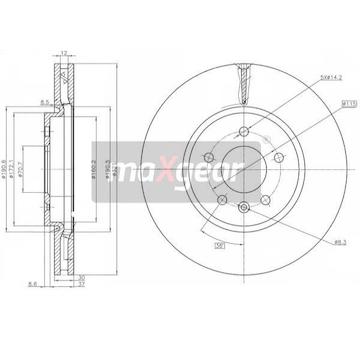 Brzdový kotouč MAXGEAR 19-2229