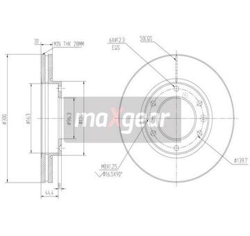 Brzdový kotouč MAXGEAR 19-2231