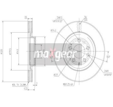 Brzdový kotouč MAXGEAR 19-2247