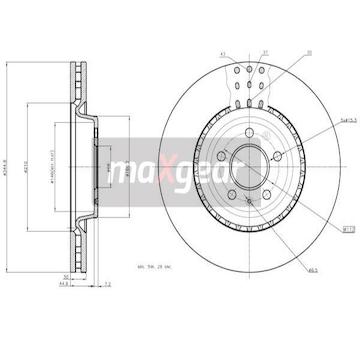 Brzdový kotouč MAXGEAR 19-2251