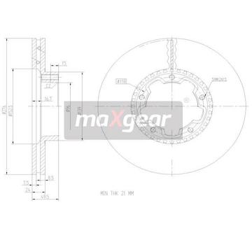 Brzdový kotouč MAXGEAR 19-2272