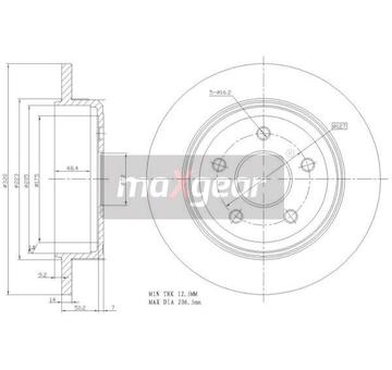 Brzdový kotouč MAXGEAR 19-2279
