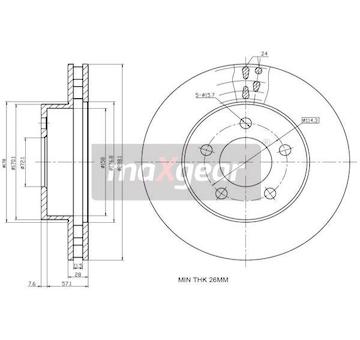 Brzdový kotouč MAXGEAR 19-2286
