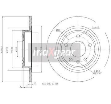 Brzdový kotouč MAXGEAR 19-2331