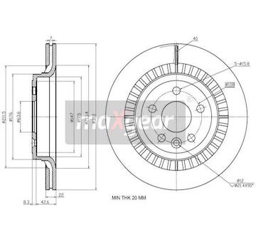 Brzdový kotouč MAXGEAR 19-2335