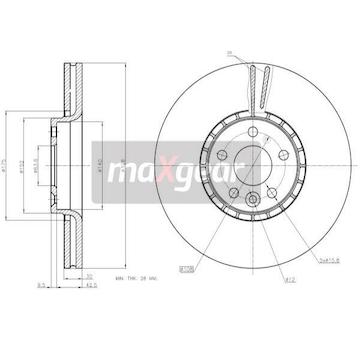 Brzdový kotouč MAXGEAR 19-2336