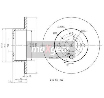 Brzdový kotouč MAXGEAR 19-2344