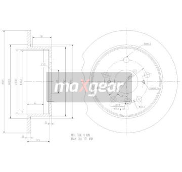 Brzdový kotouč Maxgear 19-2347