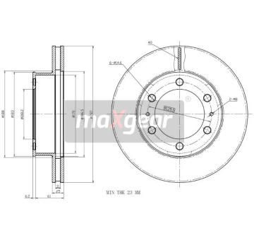 Brzdový kotouč MAXGEAR 19-2350