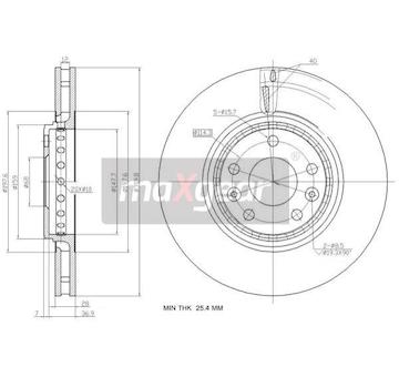 Brzdový kotouč MAXGEAR 19-2363